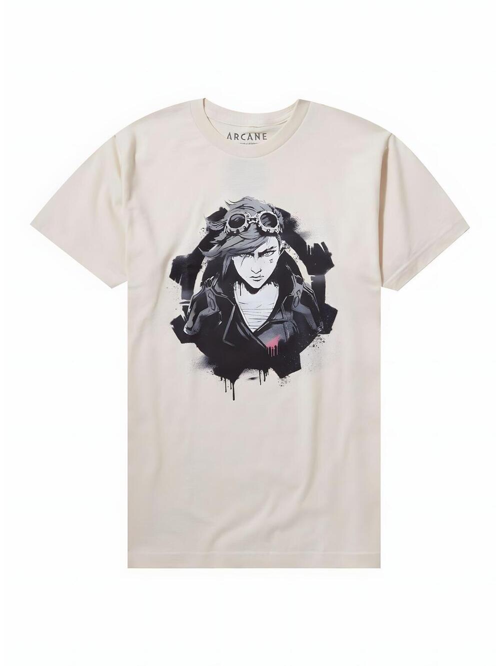 Arcane Vi Gear Portrait T-Shirt Natural LG NWT